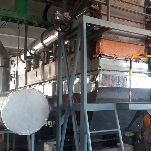 河北5t每小時鹽干燥振動流化床系統開機成功